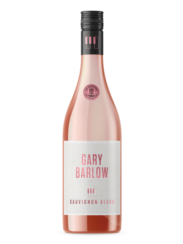 A bottle of Gary Barlow Sauvignon Blush